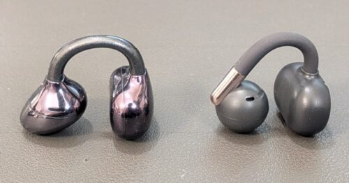 横から見た図 : 左(UGREEN ClipBudsPro) 右(SOUNDPEATS Clip1)