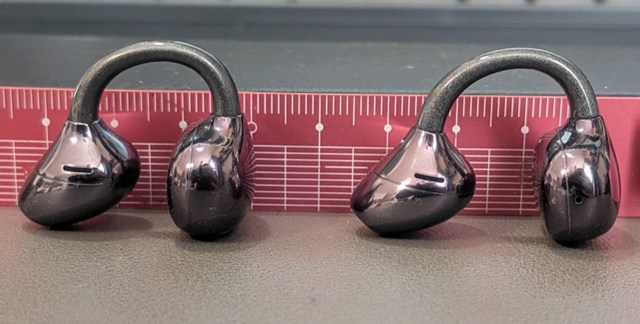 アーチの調整効果確認 : 左(狭めてみた)、右(広げてみた)