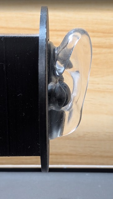 ZE500を装着した様子 : 正面から